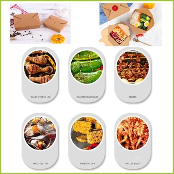 papel de Brown Kraft de la categoría alimenticia de 170gsm 250gsm para la grasa del paquete de la ensalada resistente