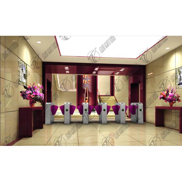 High Speed Flap Barrier Gate RFID Anti Tailing With CE Certification Y120