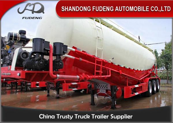35 CBM Cummins Motor Bulk Tanker Trailers / BPW Axle Bulk Cement Truck
