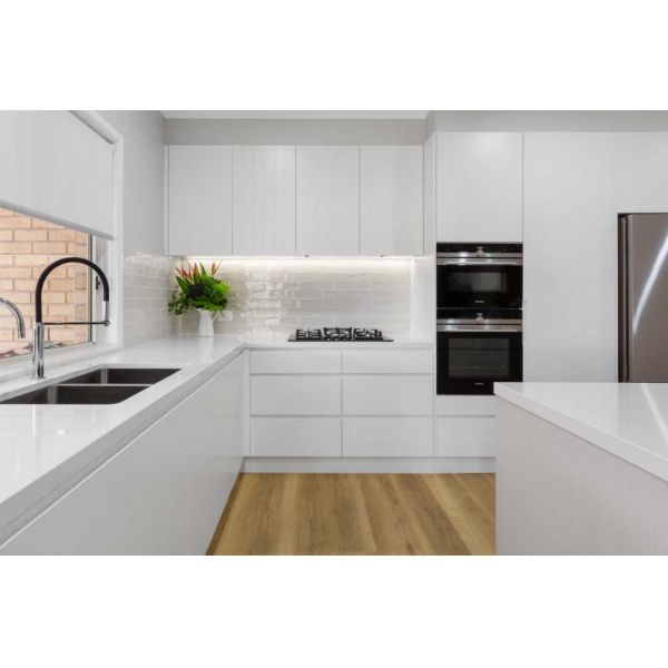 Italian Style Melamine Kitchen Cabinet Modern Grey Kitchen Cabinets