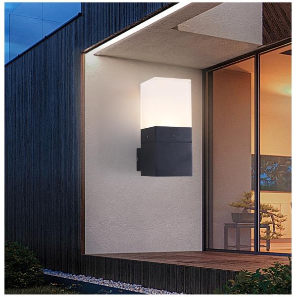 Square Outdoor Wall Light Villa Exterior Wall Courtyard Single Head decoration Light Balcony Modern Wall lamp