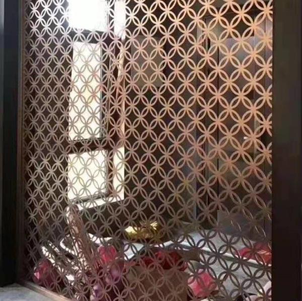Customized Decor Restaurant Laser Cut Wall Partition Metal Screens Room Dividers