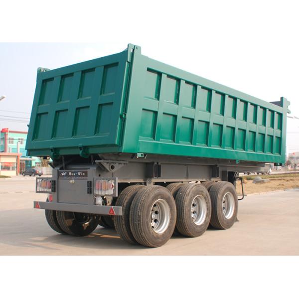 3 Axle Dump Truck Trailer 26M3 - 30M3 45 Ton Color Customised For Mineral