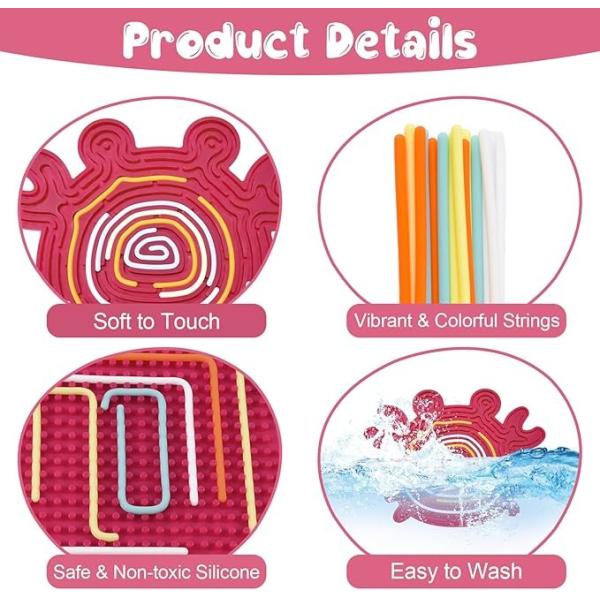 6 цветов Силиконовый фиджет для успокаивающего фокуса и снятия стресса Сенсорная деятельность