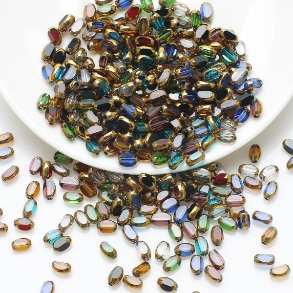 New 4X6MM Phnom Penh Rice Beads DIY Handmade Beads Necklace Bracelet Glass Beads Jewelry Clothing Accessories Materials