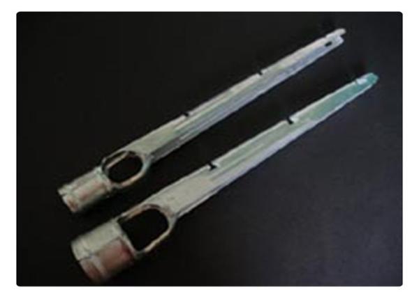Fence Parts Barb Wire Arm Vertical Straight Extension Wire Arm For Chain Link Fence