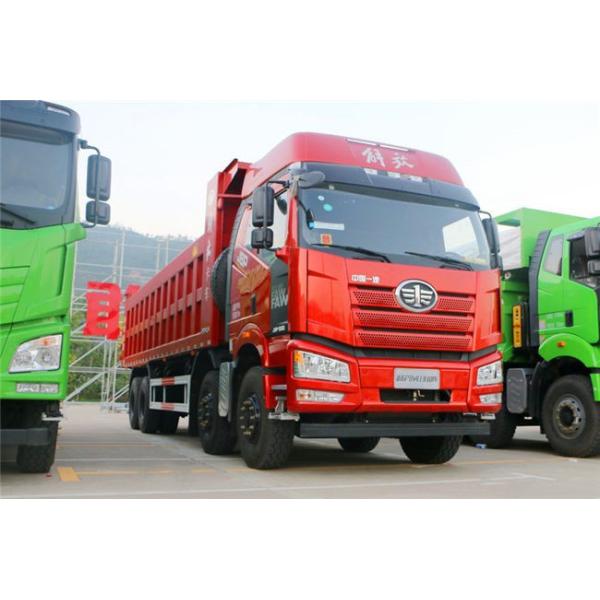 Large Capacity 8x4 FAW Diesel Fuel Storage Tank Truck Euro III Red Color