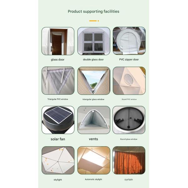 Outdoor Camping Hotel Homestay Star Room Ball Tent Bubble House Combination with PC and More