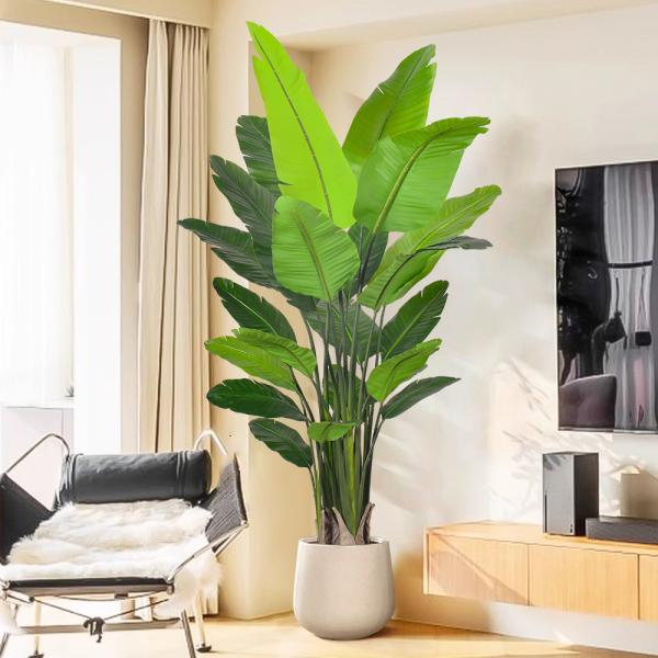 4ft 6ft 7ft Tall  decor artificial plants Banana Tree bird of paradise plant​ for Living Room Office Indoor Outdoor