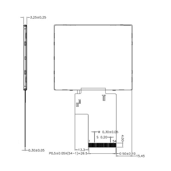 Pin интерфейса 54 RGB дисплея дюйма TFT QVGA 320x240 3,5 с СИД освещает контржурным светом