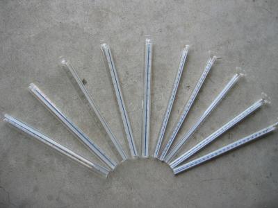 Glass measuring cylinder for test bench