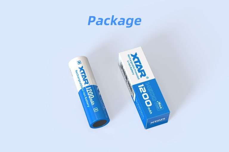 XTAR 14500 Audio Batteries with 1200mAh Capacity, 2.5A Discharge, and 500+ Cycles for Reliable Power