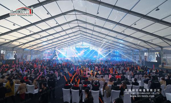 Transparent Tent 20x50m Clear Span Tent 1000 People Outdoor Party Tents with UV-resistant
