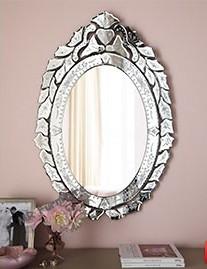 Living Room Venetian Style Mirrors , Wall Mounted Venetian Vanity Mirror