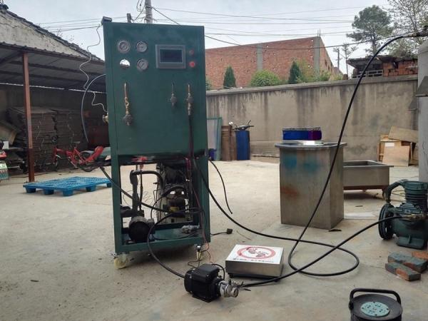 R404a Sistema de enchimento de refrigerante de um estágio, cilindro de enchimento de novo, máquina de carregamento dividido, óleo menos unidade de carregamento de gás AC