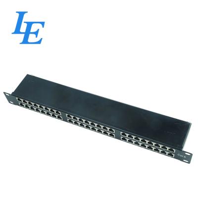 Os ciclos de harmonização IDC do painel de remendo 1000 da rede de P5348S-C6 Cat6 aceitam Calibre de diâmetro de fios 22-26