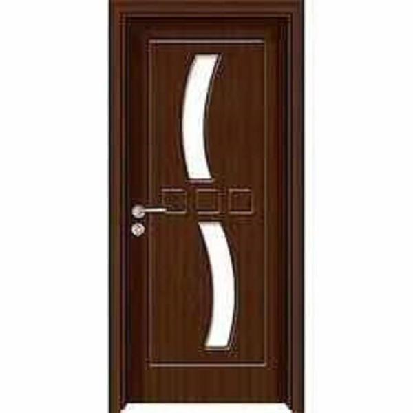 Fireproof MDF Wooden Door HDF ABS PVC WPC Mahogany Wood Entry Door