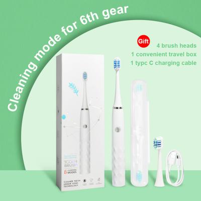 Ultra escova do alvejante de Sonic Rechargeable Smart Timer Teeth para banhar-se