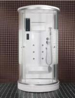 Circular White Arc 4mm Tempered Glass Shower Room ABS Sector Tray
