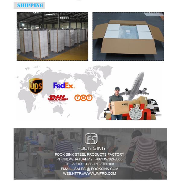 Раковина одиночного шара коммерчески нержавеющая с Драйнбоард над установкой счетчика