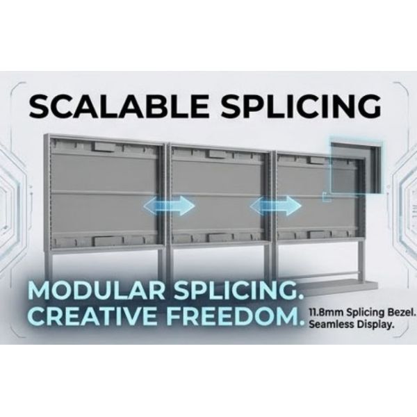 55 Inch 4K Resolution Ultra-Clear Transparent OLED splicing module for Stunning Digital Advertising Display