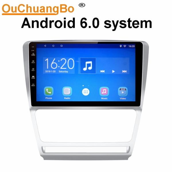 Ouchuangbo car radio gps navigation for Skoda Octavia  2007-2014 with Video bluetooth calculator android 6.0 system