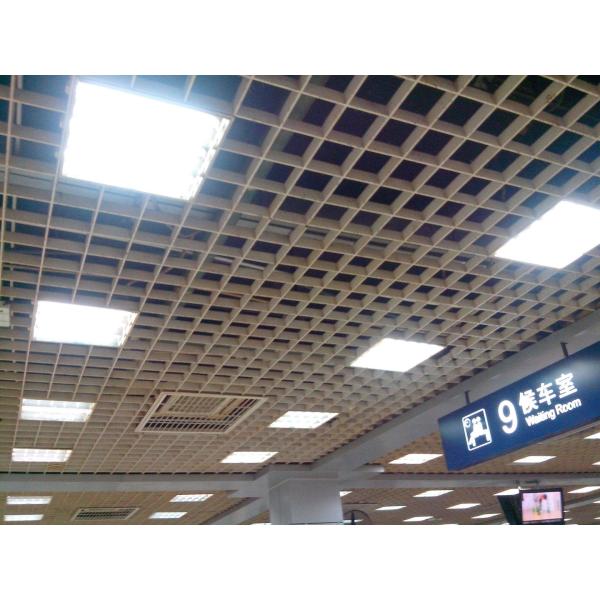 fireproof Aluminum U Baffle Ceiling 300*15*3000mm For Shopping Mall