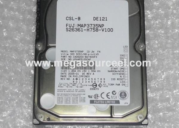 HP BD07296B44 Fujitsu MAP3735NP 73.5GB 68 pin SCSI hard drive U320 10000 rpm