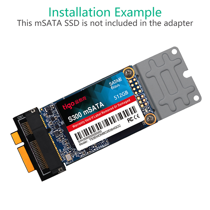 7+17 SSD Pin MSATA к карте переходника SATA для сетчатки 2012 и Imac Macbook Pro