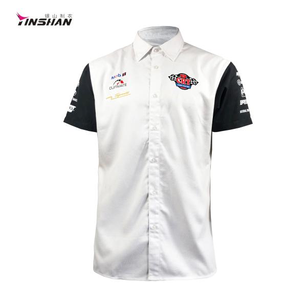 Equipa de corrida Impressão 3D de tamanho maior Polo de desporto para homens Impressão de logotipos personalizados OEM