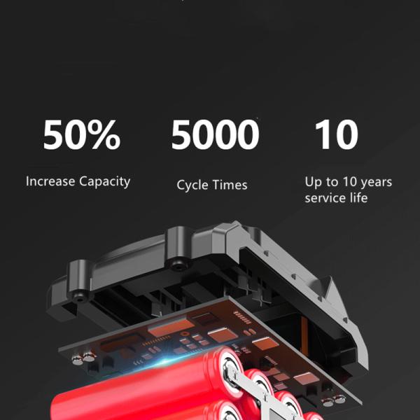 18000Mah Литий Электрическая газонокосилка Защита от перенапряжения Красный цвет