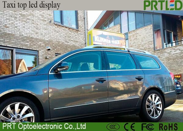 High Brightness P5 Taxi Roof Signs LED Long Lifespan Display With 2 Years Warranty