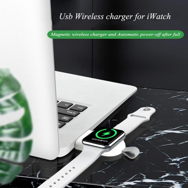 6mm Usb Magnetic Wireless Charger QC3.0 7.5w For Apple Watch Series