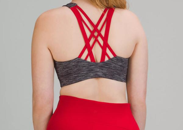 Tamanho acolchoado do material XS-5XL da elasticidade de Criss Cross Back Sports Bra