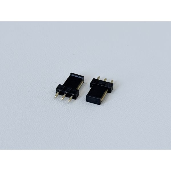 2.54mm Pitch 1×3 Single-Row Pin Header, Gold-Plated PCB Electronic Electrical Terminal Connector for Signal & Power Transmission