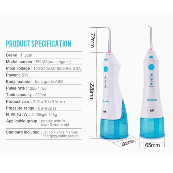 Água Flosser de Nicefeel do uso do curso com o tanque de água 200ml