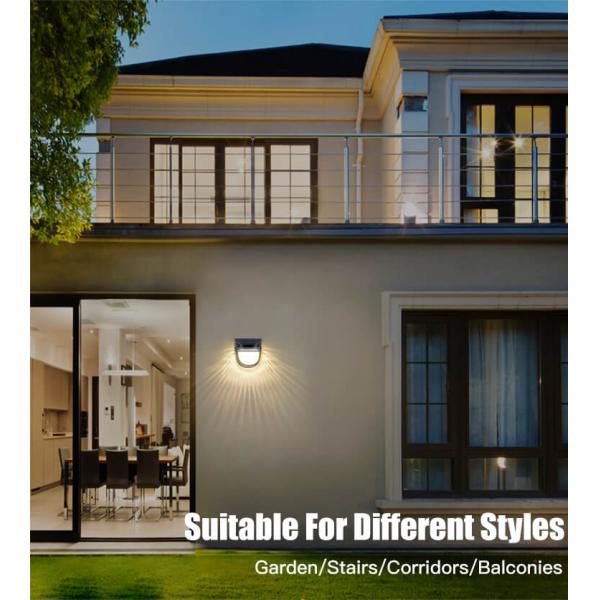 ABS Solar Fence Light within Customized Solar Deck Wall Light for Garden