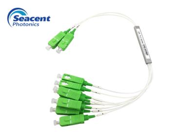 Módulo 2x8 do divisor do PLC da fibra ótica mini com conector de SC/APC