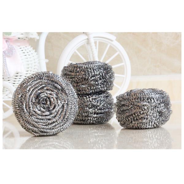 Oil Removing Metal Scouring Ball Antibacterial For Restaurant Washing Pots