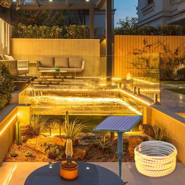 10м 2835 Наружные канатные солнечные фонари 3500K LiFePO4 солнечные светодиоды