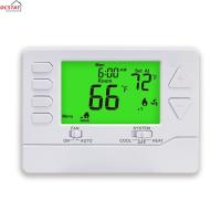 Riseem 2 Heat 2 Cool 24V Controle de temperatura eletrônico de sala termostato programável