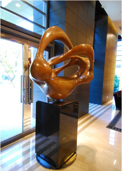 Abstract Indoor Bronze Statues Casting Technique For Office Hotel Decoration