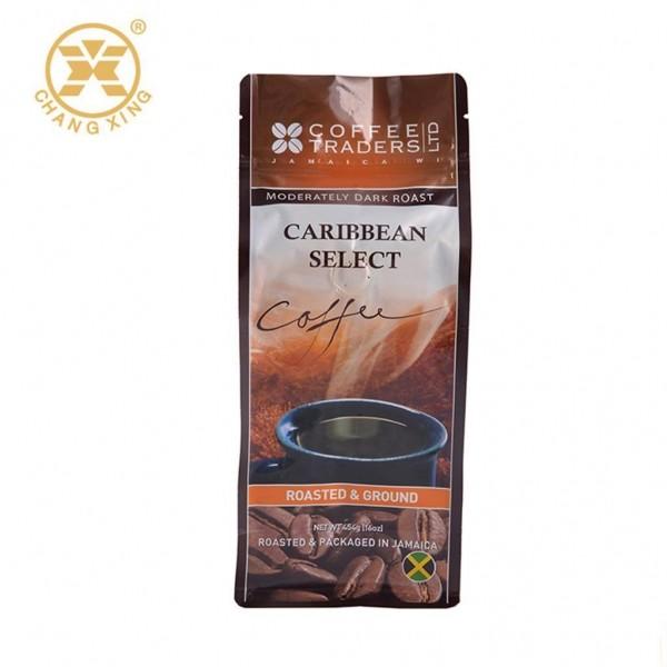 Sacos de empacotamento do feijão de café da folha de alumínio 12oz com válvula degrassing