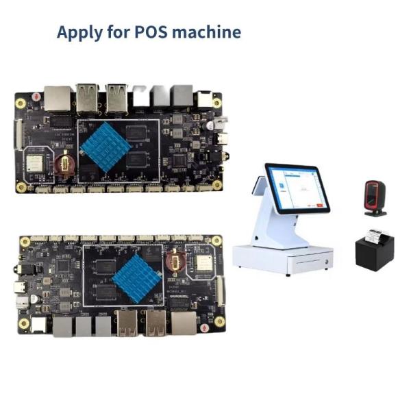 Carte mère Android ARM G52 2EE RK3568 Circuit intégré pour machines POS
