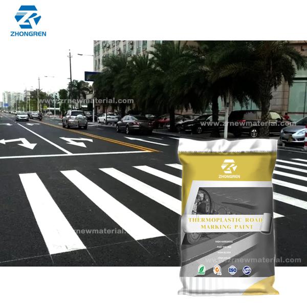 OEM Hot Melt Coating Traffic Thermoplastic Road Paint With Blisters Free Finish