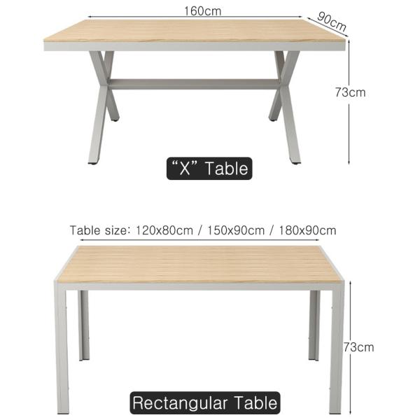 Garden Patio Furniture Outdoor Dining Table, Waterproof with 4 Chairs for Cafe and Restaurants,Small Coffee