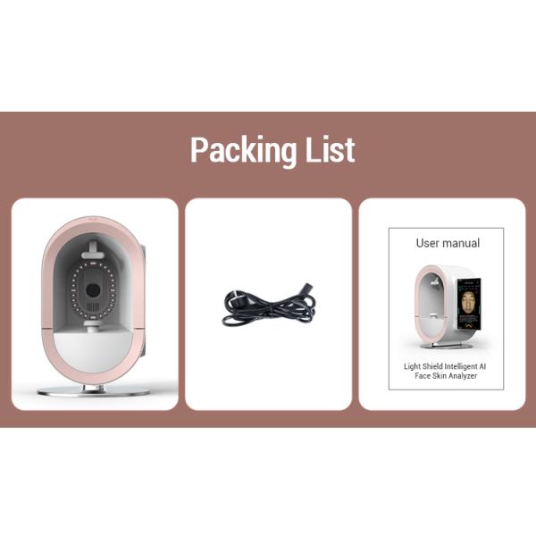 Upgrade Facial Care Skin Analyzer Face Detector 3D New Model Face Skin Analyzer Scanner Device Aesthetics in 17 Languages