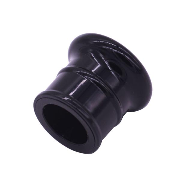 Unique Black Thread Zinc Alloy Zamak Perfume Caps For Custom Metal Bottle
