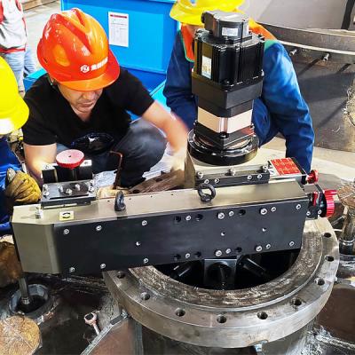 Máquina portátil de refrentado de alta precisión, máquina de serrado de bridas, 6 pulgadas