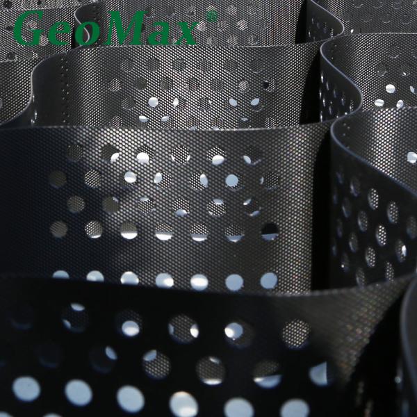 100 mm de altura 356 mm de espacio soldado geocell HDPE para la mejora de subgrado